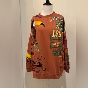 FARM Rio Multicolor Graphic Sweatshirt